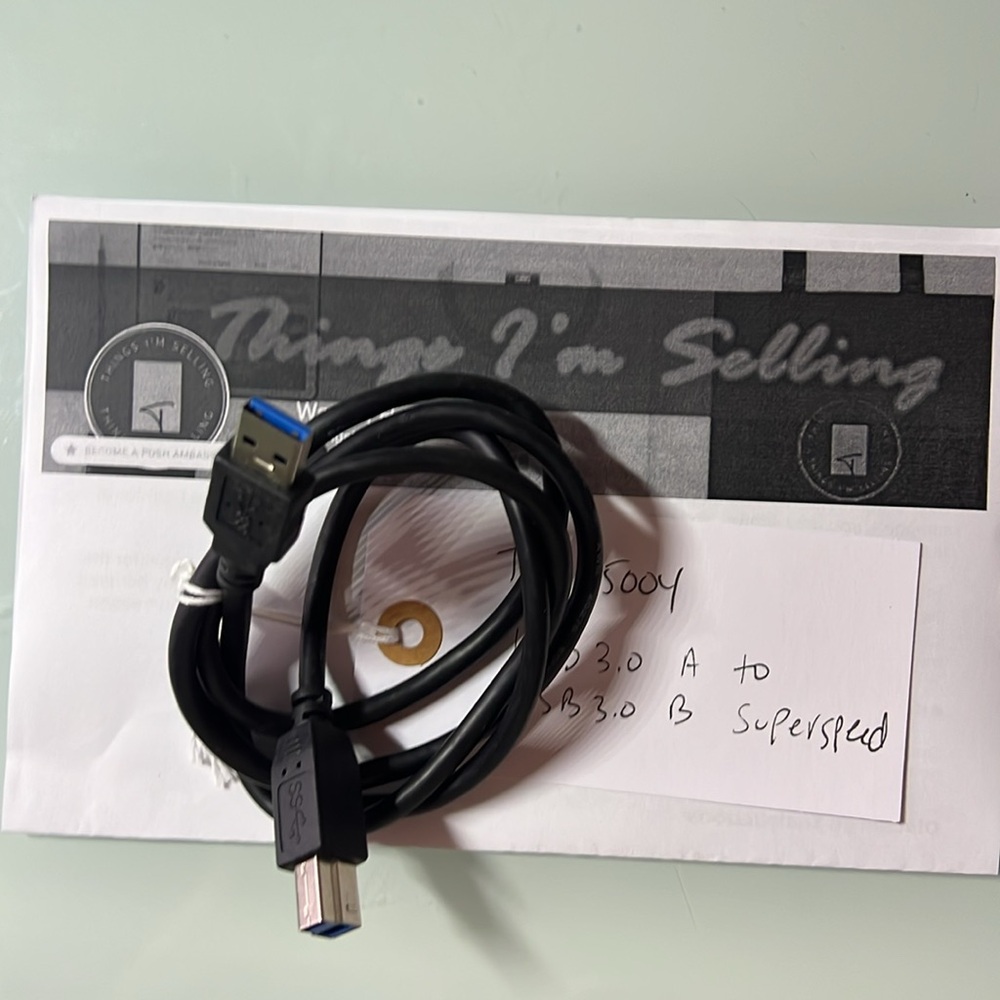 3 ft / 1m Black SuperSpeed USB 3.0 Cable A to B - USB 3 A (m) to USB 3 B (m)